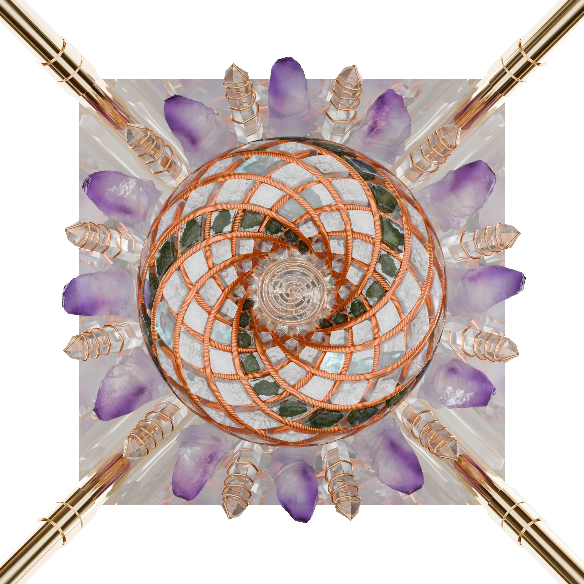 Moldavite and Angel Aura – iPyramids i9 Giza Quantum Vortex & Shield